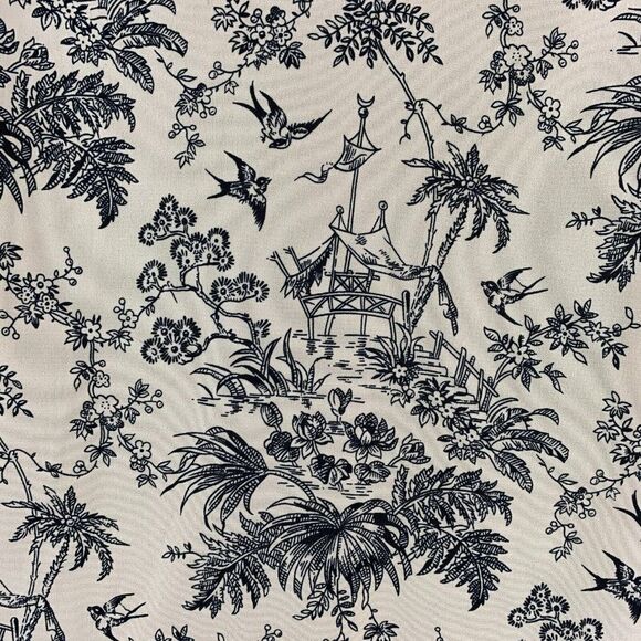 EP Pro Golf Shirt sz Large L Button Front Sleeveless Beige Bird Pattern Scene - Picture 6 of 8